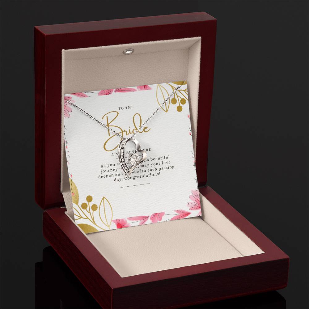 To the Bride – New Beginnings Necklace: A Gift for the Journey of Love and Adventure Ahead