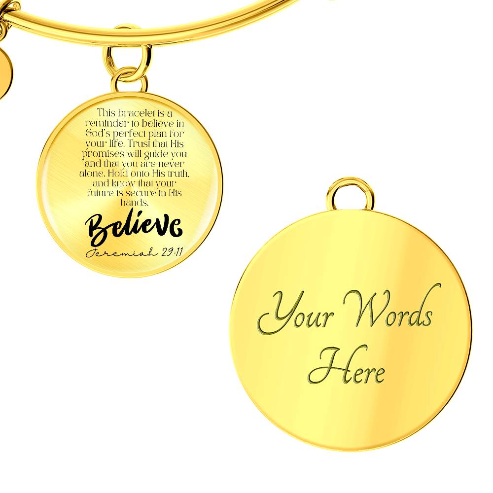 Believe in His Promises" Bracelet – A Faithful Reminder of God's Plan