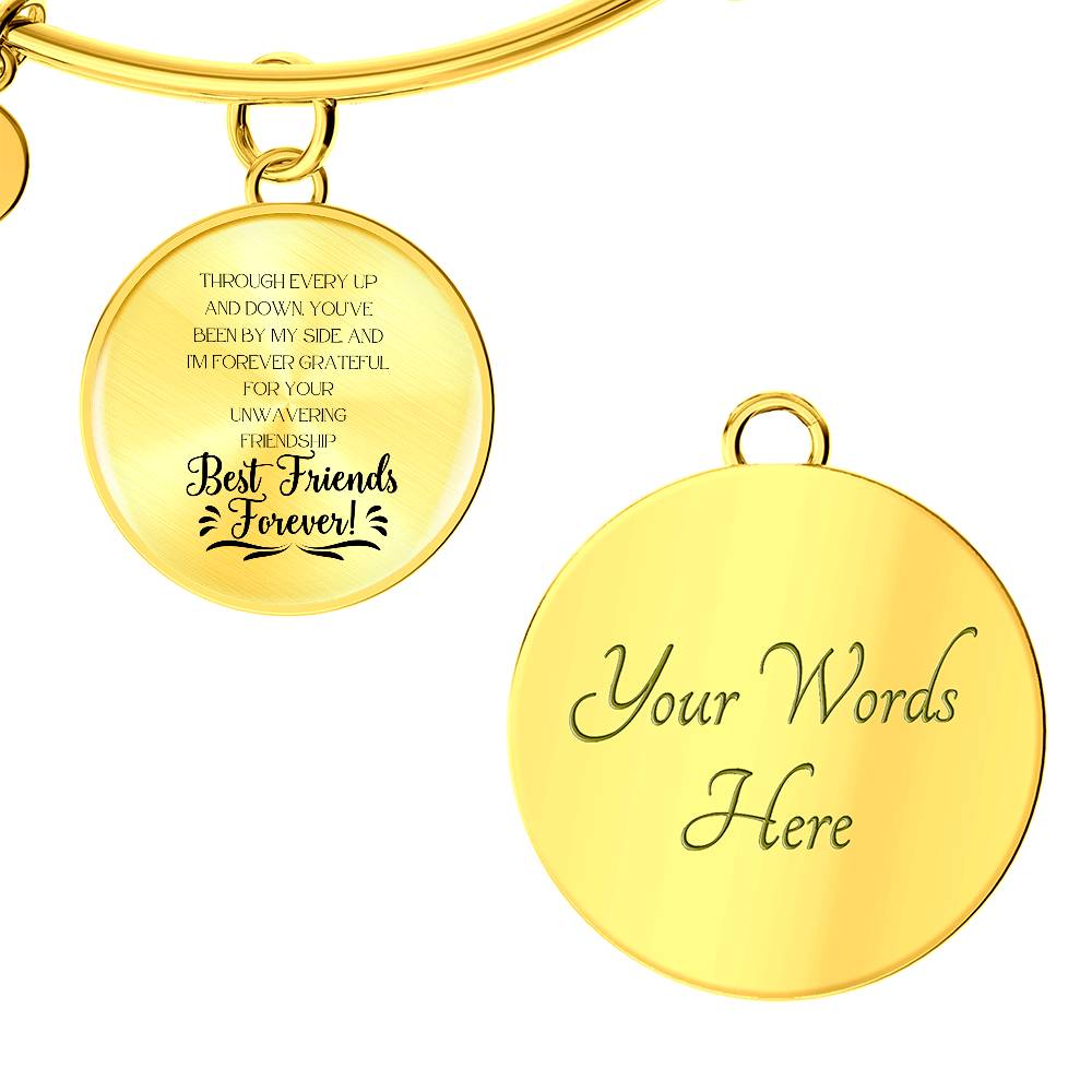 Best Friend Gift: Through Every Up and Down, You've Been by My Side: A Gift of Gratitude for My Best Friend | Perfect Bracelet for Her