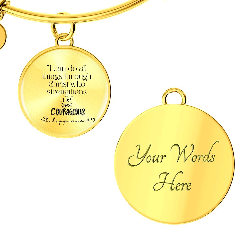 Courage in His Strength" Bracelet – A Bold Reminder of God's Power