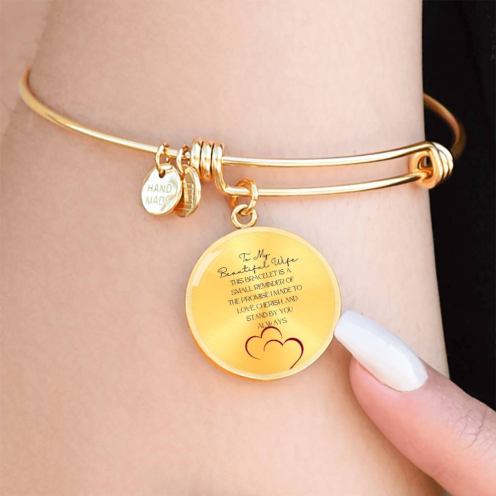 To My Wife: "Keepsake Gift of My Love" Bracelet for My Wife
