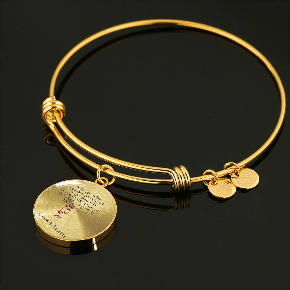 Rosavine Luxury Bangle - Effortless Elegance with a Timeless Circle Pendant | The Perfect Gift for Her