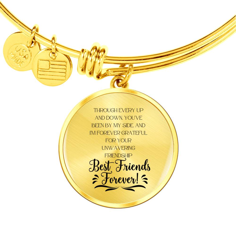 Best Friend Gift: Through Every Up and Down, You've Been by My Side: A Gift of Gratitude for My Best Friend | Perfect Bracelet for Her