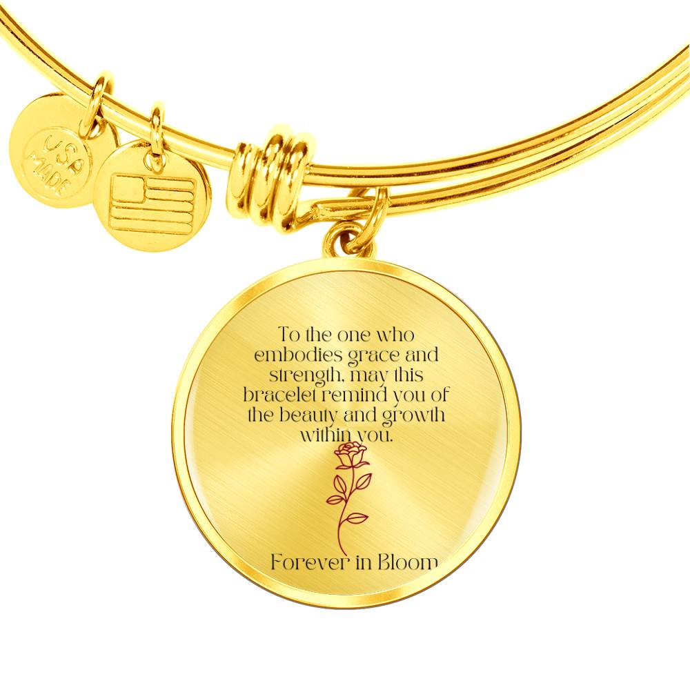 Rosavine Luxury Bangle - Effortless Elegance with a Timeless Circle Pendant | The Perfect Gift for Her