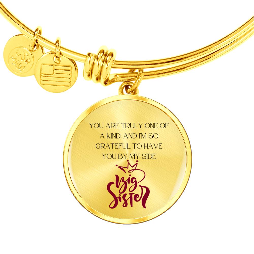 A Perfect Gift for Big Sister: You Are Truly One of a Kind, and I'm So Grateful to Have You by My Side Bracelet | Gift for Big Sister