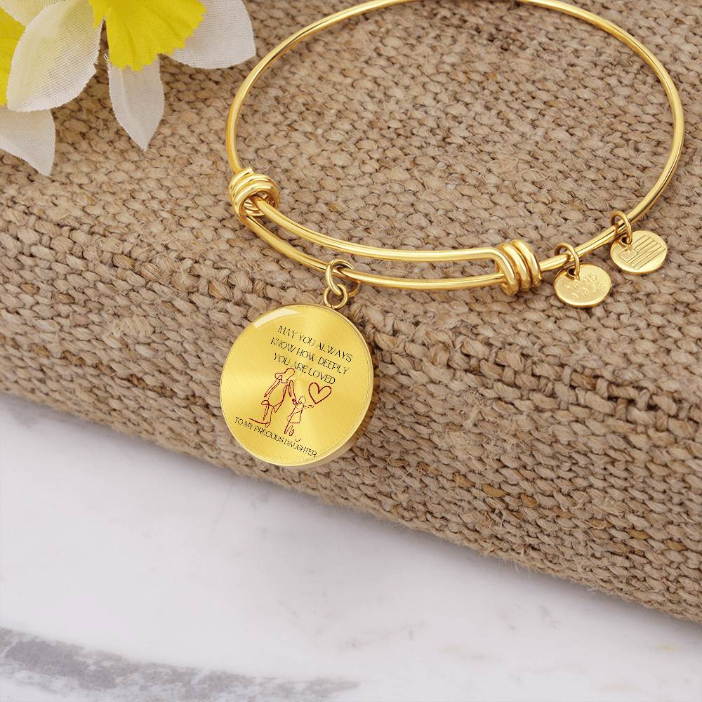 Daughter: To My Precious Daughter Bracelet - A Gift to Remind You How Deeply You Are Loved | From Mom