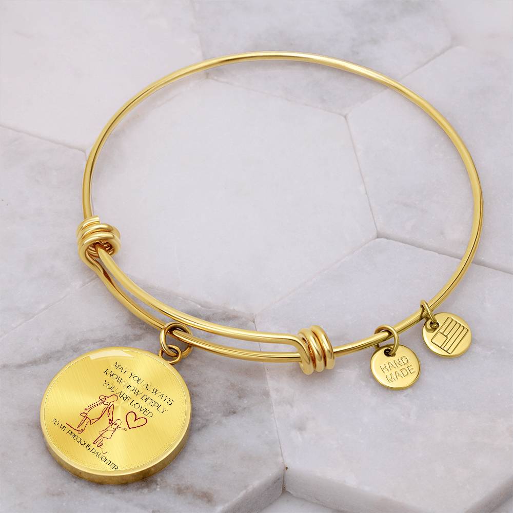Daughter: To My Precious Daughter Bracelet - A Gift to Remind You How Deeply You Are Loved | From Mom