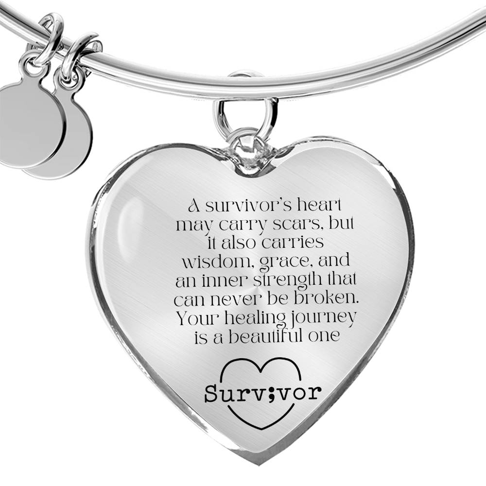 A Heart That Heals" Survivor Bracelet – A Gift of Strength, Resilience, and Healing-There's More For You!