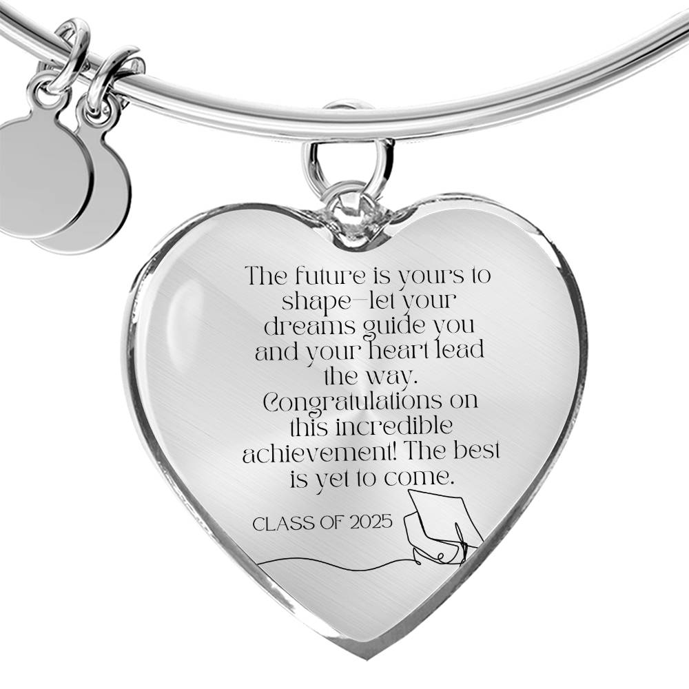To Graduate: Shape Your Future Graduation Gift Bracelet – A Keepsake to Celebrate New Beginnings Class of 2025