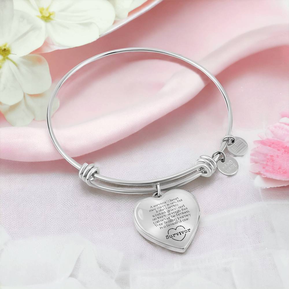 A Heart That Heals" Survivor Bracelet – A Gift of Strength, Resilience, and Healing-There's More For You!