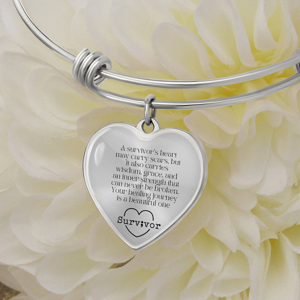 A Heart That Heals" Survivor Bracelet – A Gift of Strength, Resilience, and Healing-There's More For You!