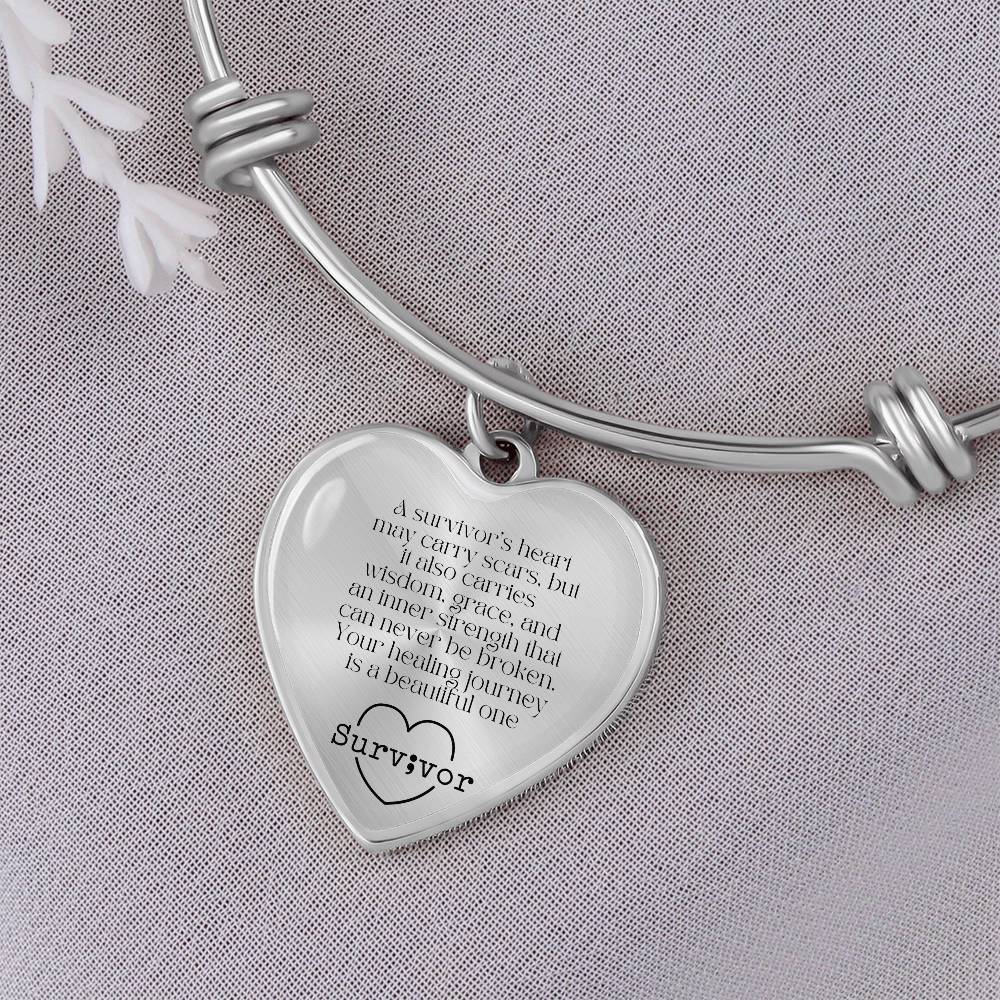 A Heart That Heals" Survivor Bracelet – A Gift of Strength, Resilience, and Healing-There's More For You!
