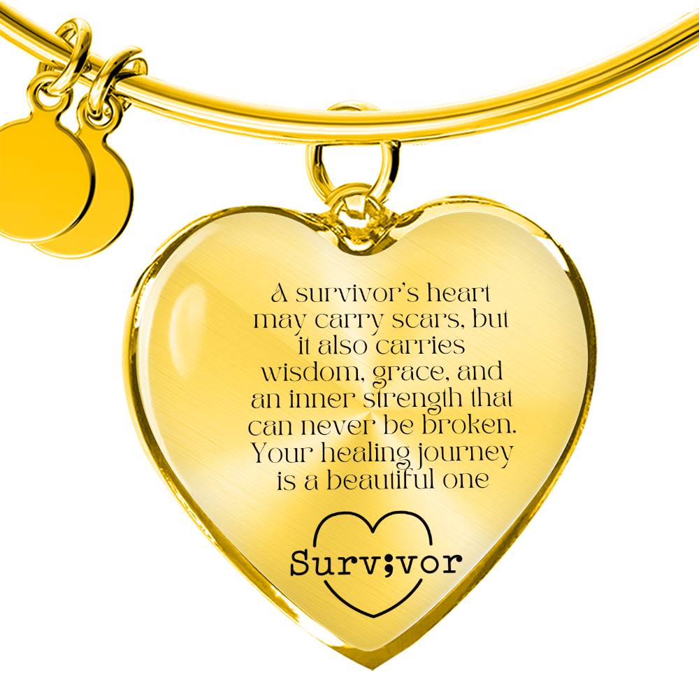 A Heart That Heals" Survivor Bracelet – A Gift of Strength, Resilience, and Healing-There's More For You!