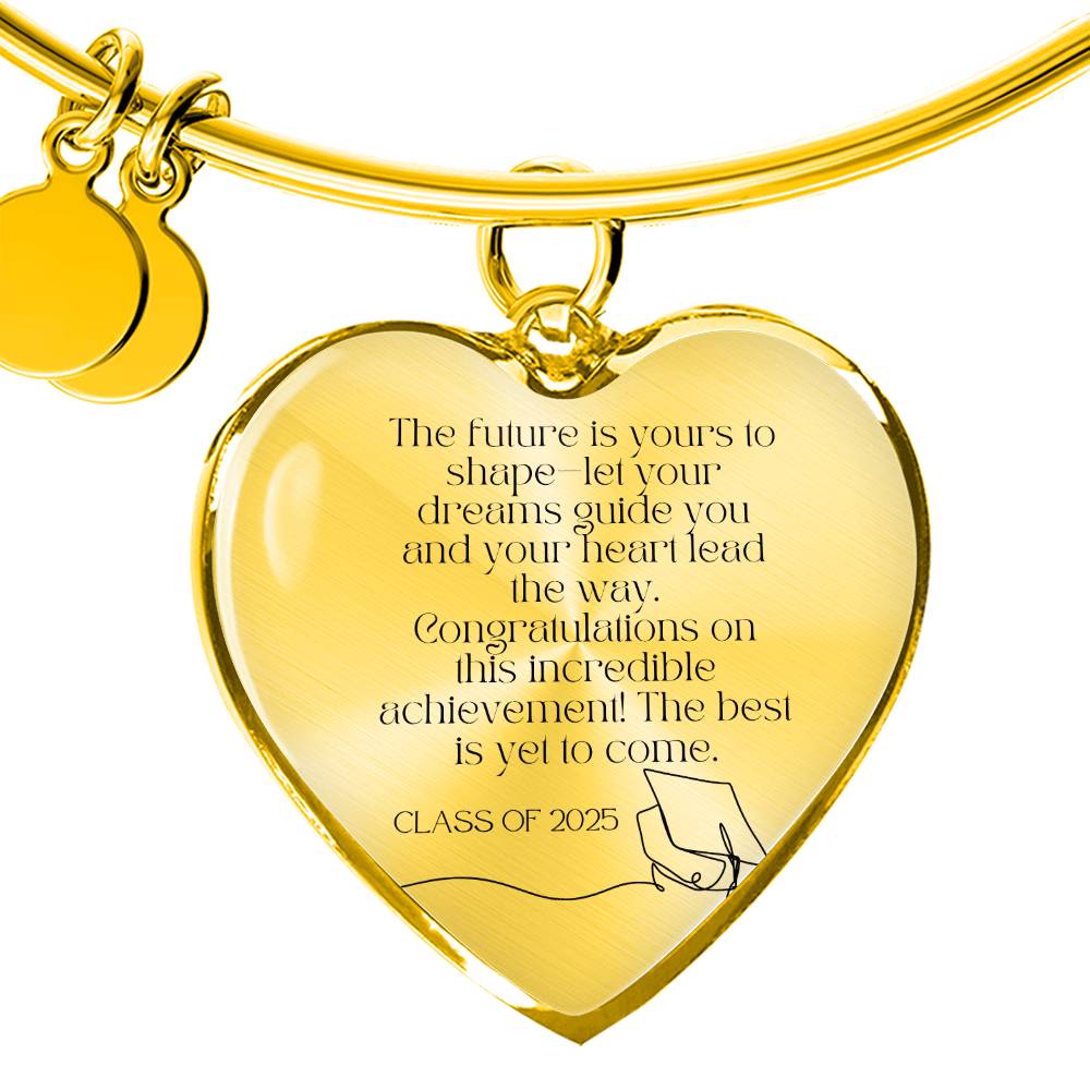 To Graduate: Shape Your Future Graduation Gift Bracelet – A Keepsake to Celebrate New Beginnings Class of 2025