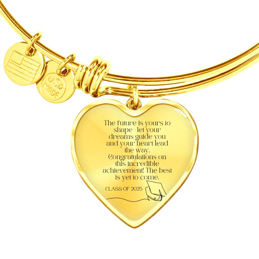 To Graduate: Shape Your Future Graduation Gift Bracelet – A Keepsake to Celebrate New Beginnings Class of 2025
