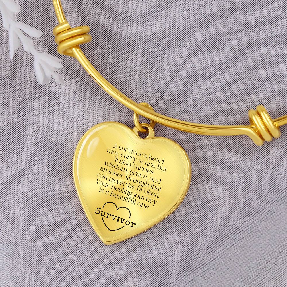 A Heart That Heals" Survivor Bracelet – A Gift of Strength, Resilience, and Healing-There's More For You!