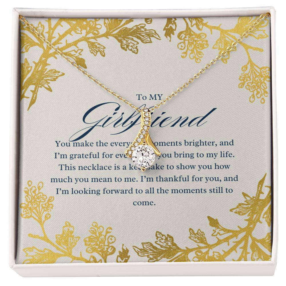 To My Girlfriend – My Love, My Heart Necklace: A Timeless Keepsake of Our Special Bond
