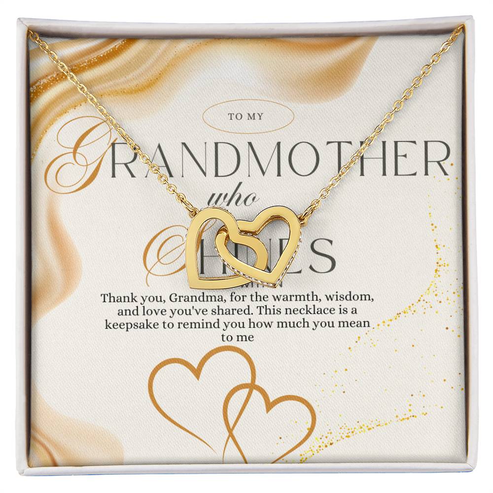 To My Grandma Necklace – Thank You, A Timeless Keepsake of Love, Gratitude, and Cherished Memories