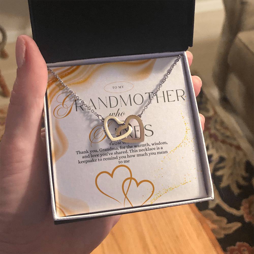 To My Grandma Necklace – Thank You, A Timeless Keepsake of Love, Gratitude, and Cherished Memories