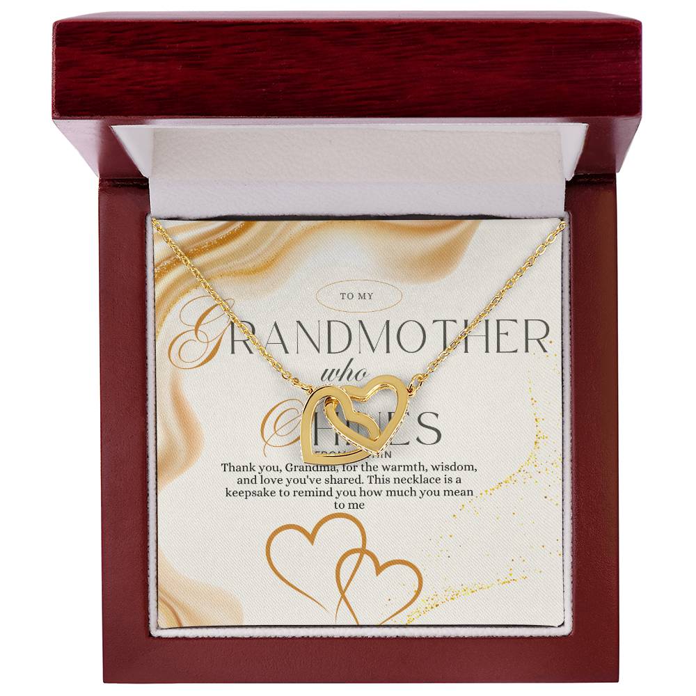 To My Grandma Necklace – Thank You, A Timeless Keepsake of Love, Gratitude, and Cherished Memories