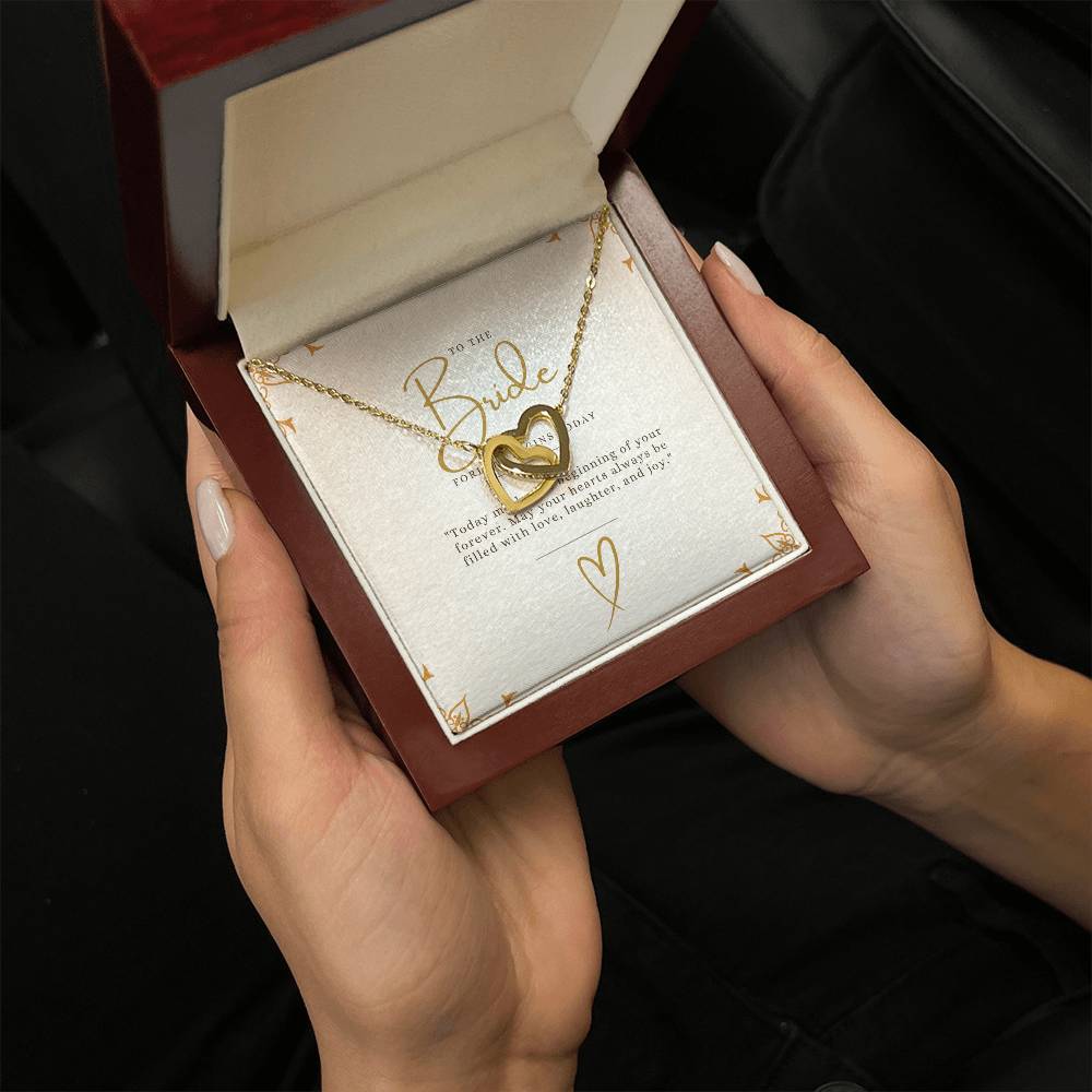 To the Bride – Forever Begins Today Necklace: A Timeless Gift Celebrating Your Journey of Love, Commitment, and New Beginnings