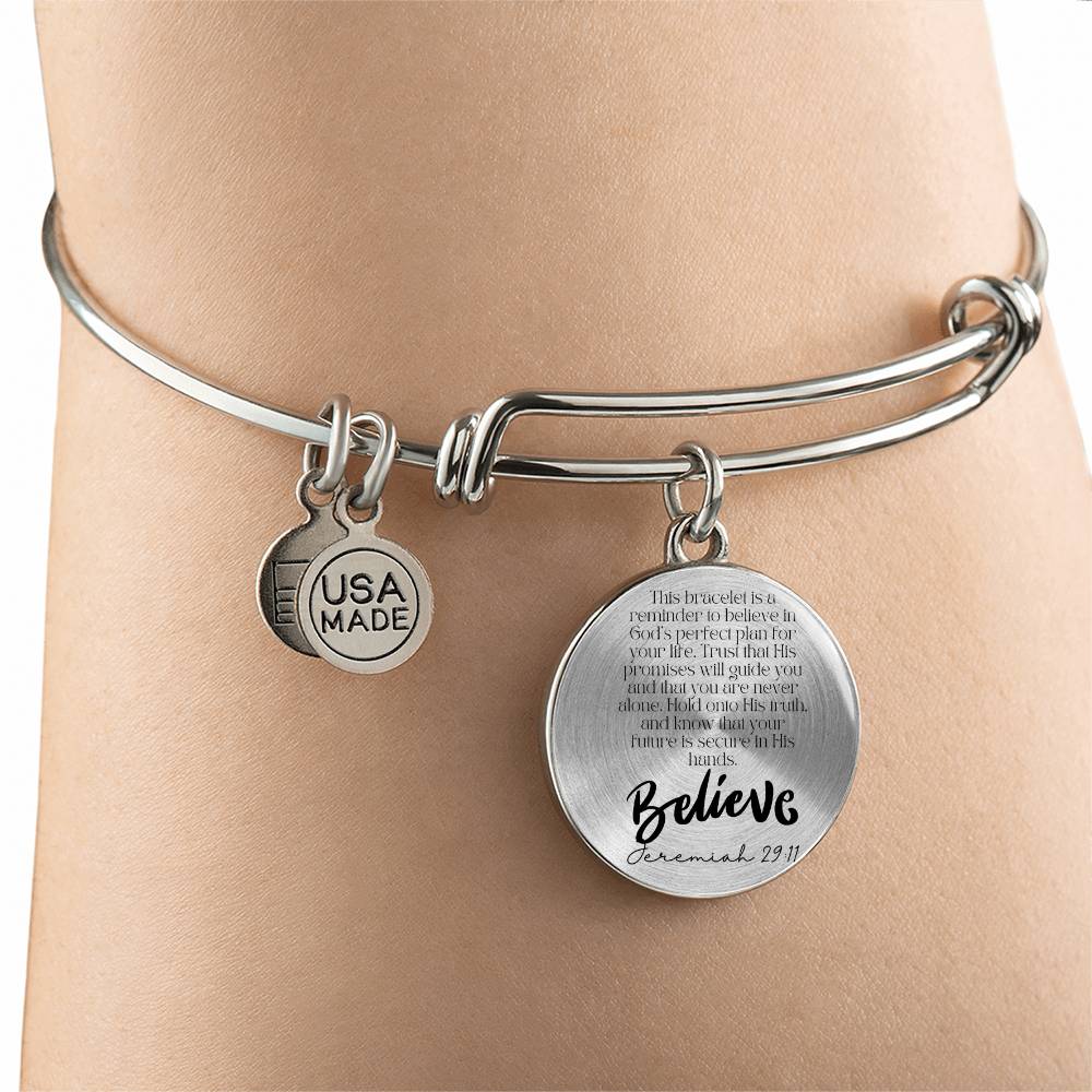 Believe in His Promises" Bracelet – A Faithful Reminder of God's Plan