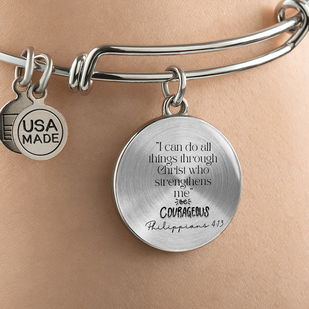 Courage in His Strength" Bracelet – A Bold Reminder of God's Power