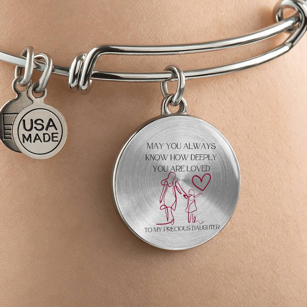 Daughter: To My Precious Daughter Bracelet - A Gift to Remind You How Deeply You Are Loved | From Mom