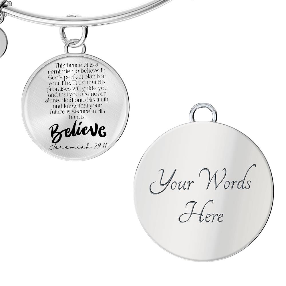 Believe in His Promises" Bracelet – A Faithful Reminder of God's Plan