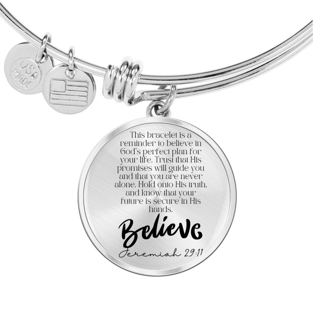 Believe in His Promises" Bracelet – A Faithful Reminder of God's Plan