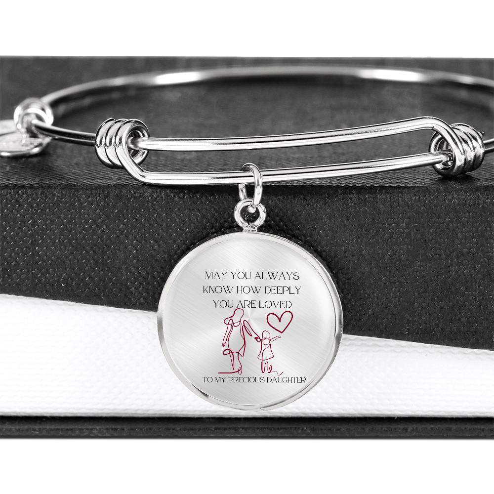 Daughter: To My Precious Daughter Bracelet - A Gift to Remind You How Deeply You Are Loved | From Mom