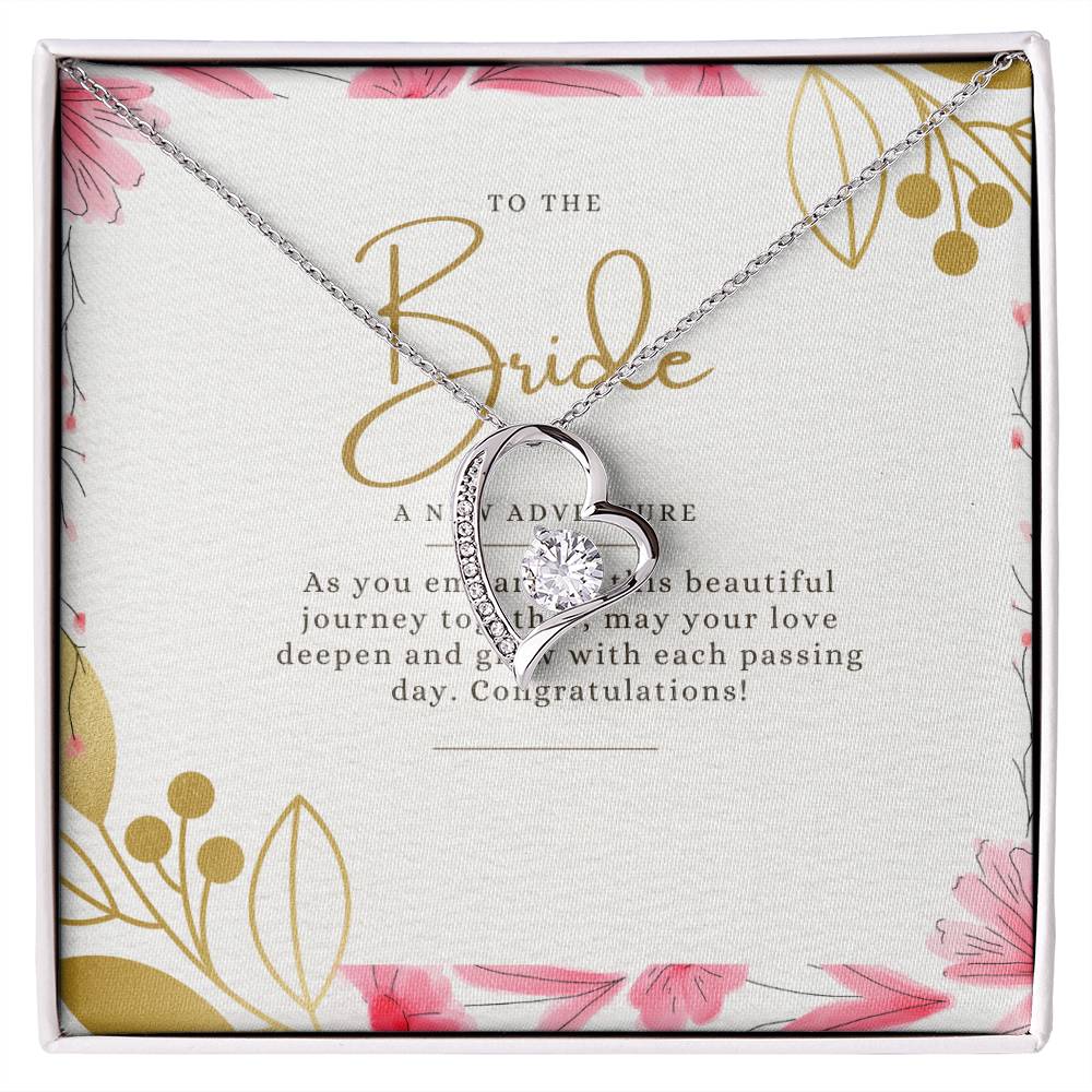 To the Bride – New Beginnings Necklace: A Gift for the Journey of Love and Adventure Ahead