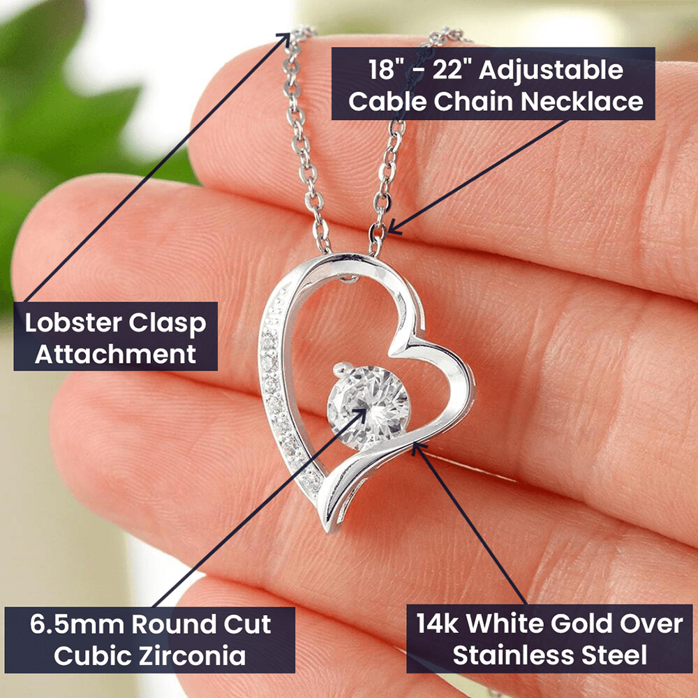 To My Girlfriend – Forever Grateful Necklace: A Timeless Keepsake of Love and Appreciation