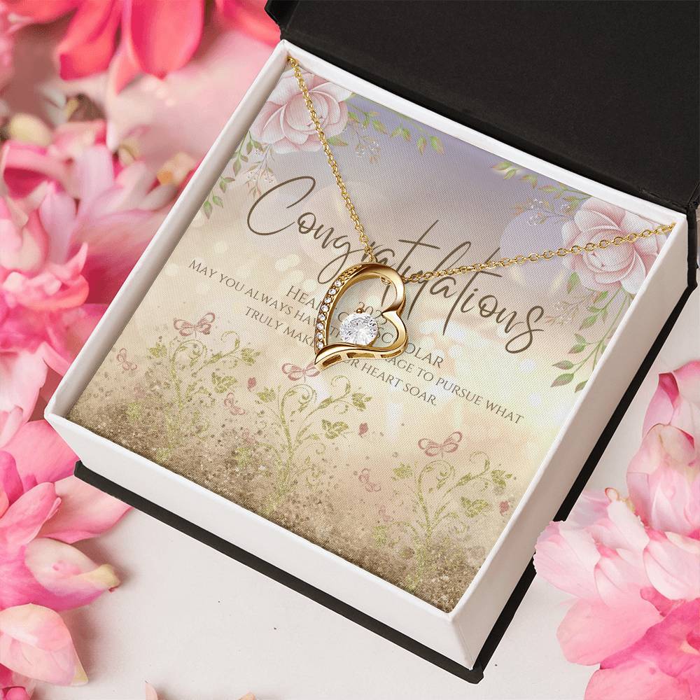 To My Graduate Necklace – Unleash Your Potential, Celebrate the Class of 2025 with a Gift of Courage and Endless Possibilities