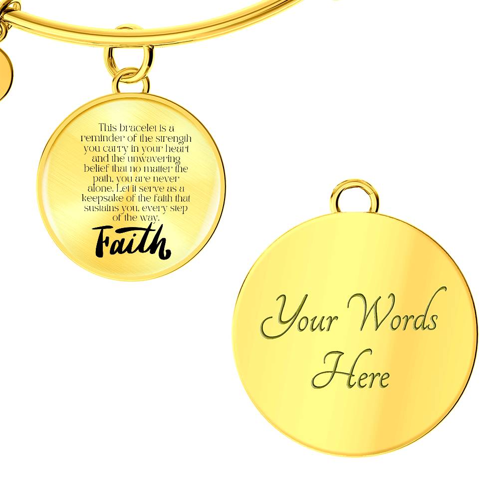 Unwavering Faith" Keepsake Bracelet – A Symbol of Strength and Resilience
