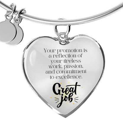 To the Promotion: Excellence in Motion Promotion Gift Bracelet – A Keepsake of Recognition and Pride