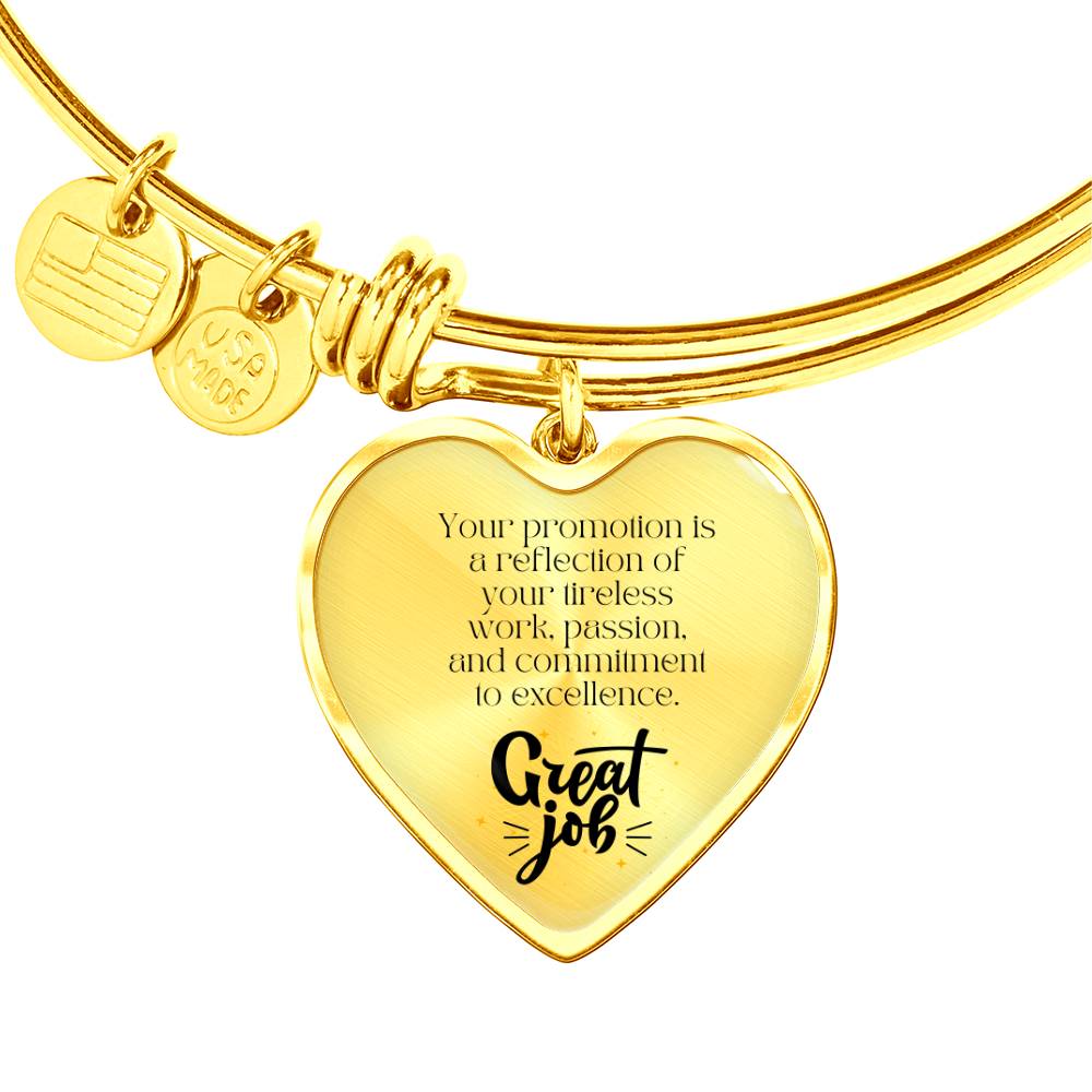 To the Promotion: Excellence in Motion Promotion Gift Bracelet – A Keepsake of Recognition and Pride