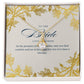 To the Bride – Love's Promise Necklace: A Timeless Gift of Forever Love, Commitment, and the Journey Ahead