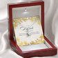 To the Bride – Love's Promise Necklace: A Timeless Gift of Forever Love, Commitment, and the Journey Ahead