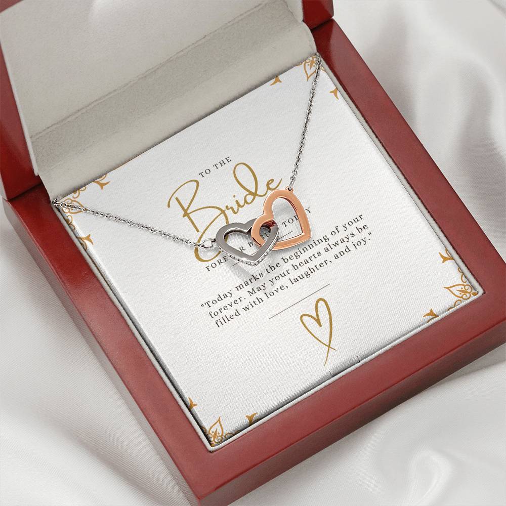 To the Bride – Forever Begins Today Necklace: A Timeless Gift Celebrating Your Journey of Love, Commitment, and New Beginnings