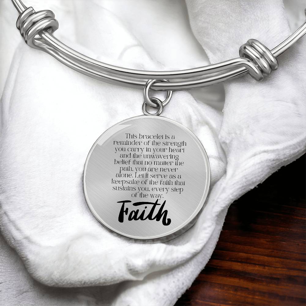 Unwavering Faith" Keepsake Bracelet – A Symbol of Strength and Resilience