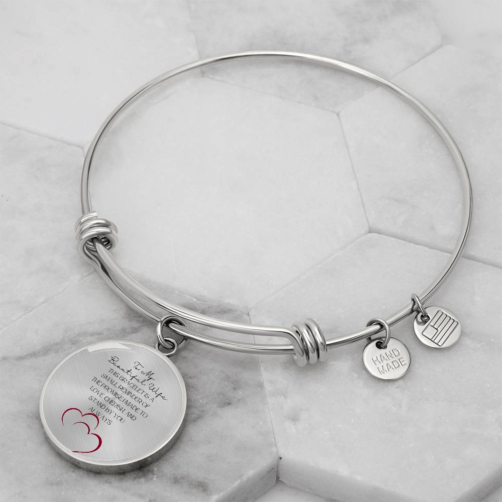 To My Wife: "Keepsake Gift of My Love" Bracelet for My Wife